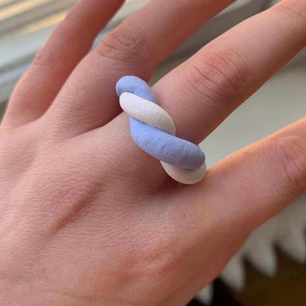 FREE ADD ON - Handmade Pastel Clay Ring - Size 8